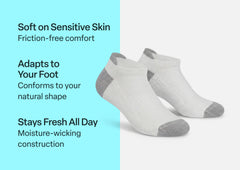 BioSoft Low Cut Sock - White